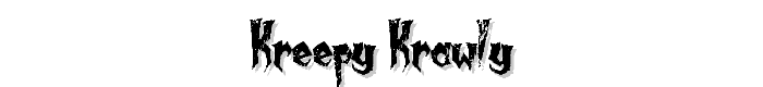 Kreepy Krawly font